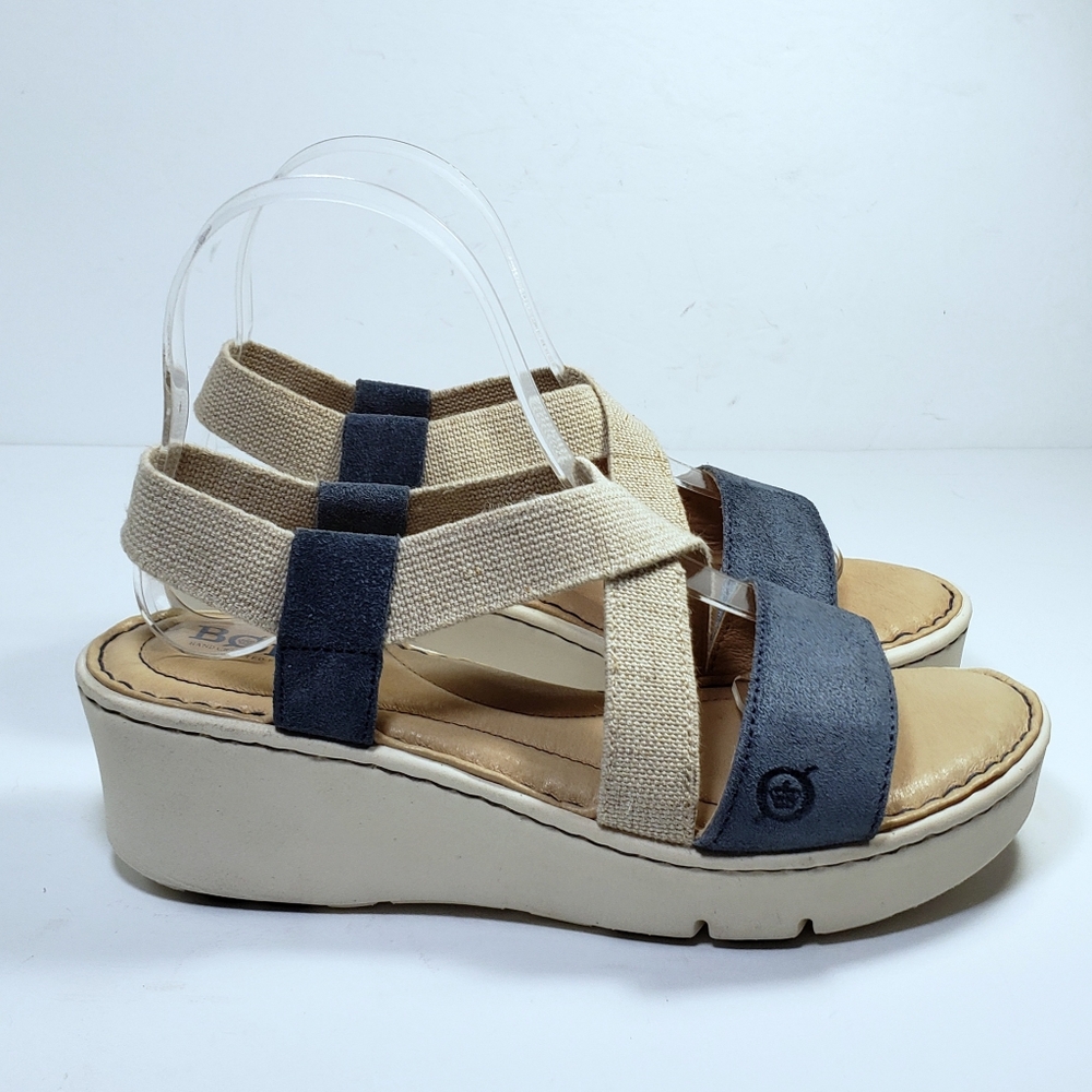 Born Kasady Leather Stretch Platform Sandals
